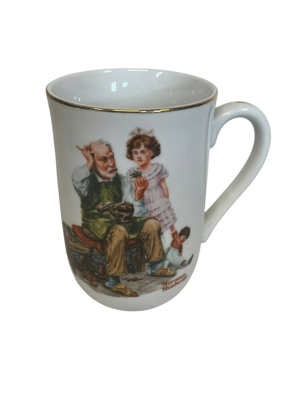 The COBBLER Coffee Mug Tea Cup from the Norman Rockwell Museum Series 1982